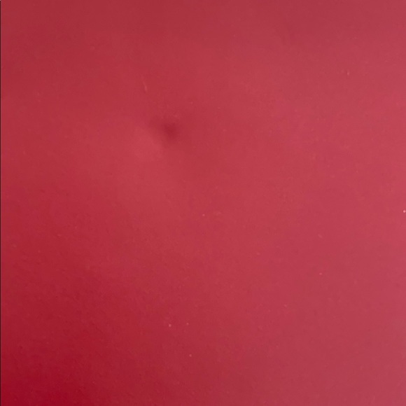 Mansur Gavriel burgundy red thin clutch zip top - Picture 3 of 4